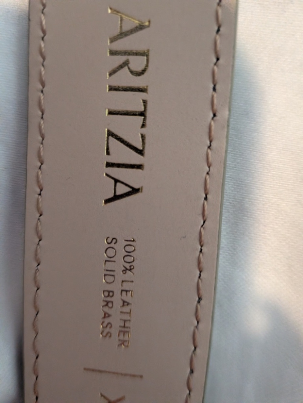 NWOT Aritzia 100% Real Leather and Solid Brass Buckle (XS) - Picture 5 of 6